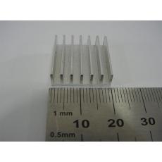 Kühlkörper 20 x 20 x 5 mm alu