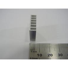 Kühlkörper 20 x 20 x 5 mm alu