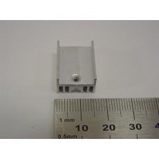 Kühlkörper für TO252 15 x 20 x 10 mm alu