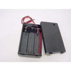 Batterie-Box 3 x AAA mit Schalter und Kabel