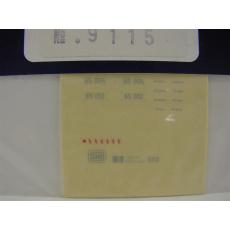 Weinert 9115 Beschriftungssatz BR 65