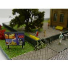 Diorama "Schule" mit beleuchtetem Auto
