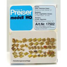 Preiser 17502 Körbe, Obst, Gemüse (lose)