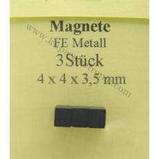 Magnete FE Metall 4 x 4 x 3,5 mm