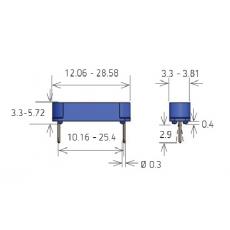 Reedkontakt MEDER 7-B Schließer L20 x B3,3 mm max 500 mA max 200V