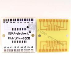 KUPA 10182 SMD Platine SOIC18, Pitch 1,27 mm, 26 x 26 mm, 2 Stück