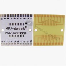 KUPA 10183 SMD Platine SOIC20, Pitch 1,27 mm, 26 x 26 mm, 2 Stück