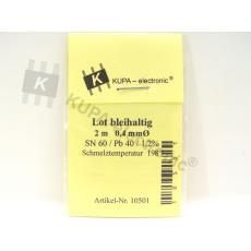 Lot bleihaltig, 0,4 mm Ø SN60 / PB40