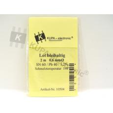 Lot bleihaltig, 0,6 mm Ø, SN60 / PB40