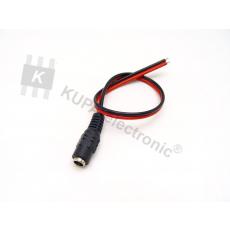 Hohlbuchse mit Kabel, 5,5 mm, 12VDC