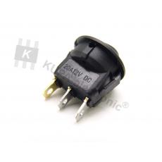 Schalter rund mit LED grün 3-polig EIN-AUS 20A 12V