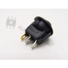 Schalter rund mit LED blau 3-polig EIN-AUS 20A 12V