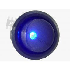 Schalter rund mit LED blau 3-polig EIN-AUS 20A 12V
