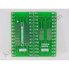 1 Stück Adapter Platine SOP28 / SSOP28 / TSSOP28