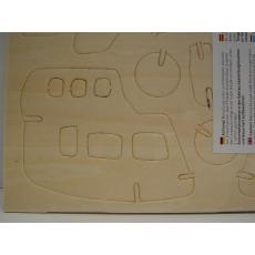 Holzbausatz "Hubschrauber" mittelschwer (K)