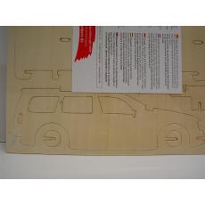 Holzbausatz "Polizeiauto" leicht (G)