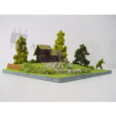 Diorama "Schafe auf der Weide"