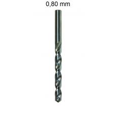 5x Spiralbohrer HSS 0,80 mm DIN 338