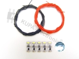 Bausatz: 5 x Hausbeleuchtung weiß, ca. 10 Lumen