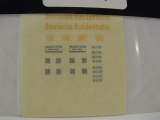 Weinert 4417 Beschriftungssatz "Deutsche Bundesbahn"
