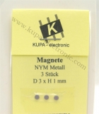 Neodym Magnete NYM48 Metall D3 x 1 mm