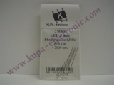 Led 3 mm gelb blinkend klar, >2000 mcd, 3 Stk