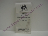 Led 3 mm blau blinkend klar, >2000 mcd, 3 Stk