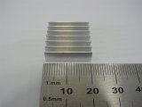 Kühlkörper 20 x 20 x 5 mm alu