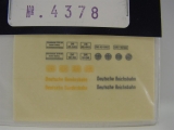 Weinert 4378 Beschriftungssatz für Kaelble-Zugmaschine