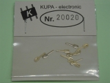 KUPA-electronic 20020 1-poliger Stift mit Lötöse versilbert 10 St