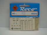 Roco HO 40012 Beschriftungen f.Wagen 7 Bögen