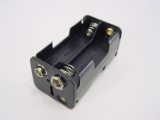 Batterie-Halter 4 x AA Block mit Klipp