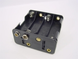 Batterie-Halter 8 x AA Block mit Klipp