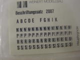 Weinert 2007 Beschriftungsatz für Haupt- und Sperrsignale