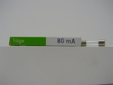Feinsicherung 5x20mm 80 mA träge