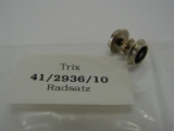 miniTrix 41 2936 10 Speichenradsatz mit Zahnrad beidseitig isoliert