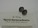 miniTrix Speichenradsatz beidseitig isoliert