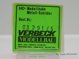 Verbeck H0 Loknummer 03 291 NS