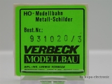 Verbeck H0 Loknummer 93 1020 NS