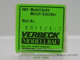 Verbeck H0 Direktionsschild "Rbd Hannover" MS