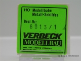 Verbeck H0 Direktionsschild "Rbd Kassel" MS