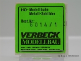 Verbeck H0 Direktionsschild "Rbd Köln" MS