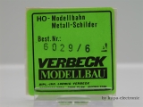 Verbeck H0 Direktionsschild "BD Trier" NS
