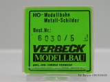 Verbeck H0 Direktionsschild "ED Wuppertal" NS