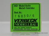 Verbeck H0 Direktionsschild "BD Wuppertal" NS