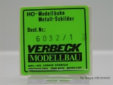 Verbeck H0 Eigentumsschild "Deutsche Bundesbahn" MS