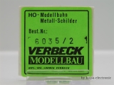 Verbeck H0 BW-Schild "Aachen Hbf" NS
