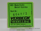 Verbeck H0 BW-Schild "Aulendorf" NS