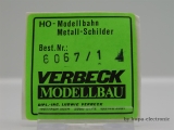 Verbeck H0 BW-Schild "Bremen Hbf" MS