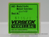 Verbeck H0 BW-Schild "Krefeld" NS